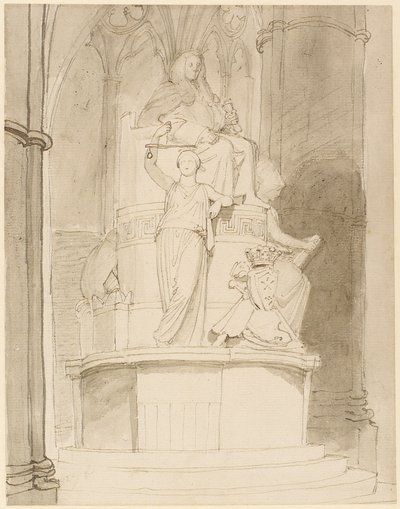 Design for the Monument of Lord Mansfield, Westminster Abbey by John Flaxman